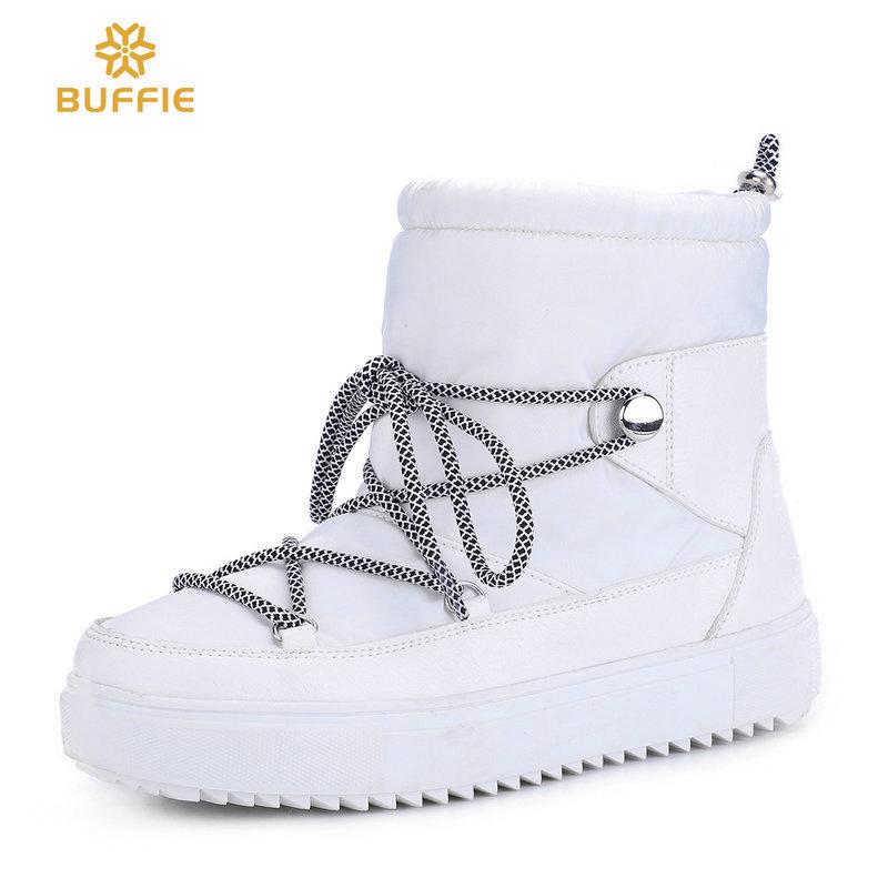 Invierno mujeres más botas de vellón piel caliente impermeable botas de  nieve cortas antideslizante suela blanca al aire libre zapatos de algodón  comprar a buen precio — entrega gratuita, reseñas reales con