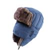 Warm Fleece Lined Winter Hat With Ear Protection Unisex Outdoor Skiing Motorcycle Cap