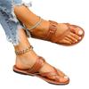 Large Flat Toe Flip Flops for Women 2025 New Fashionable and Versatile Solid Color Casual Sandals for Women