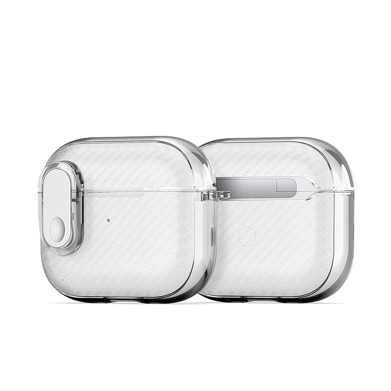 AirPods Pro & AirPods 3 Transparente Eis Kristall Kohlefaser Schutzhülle