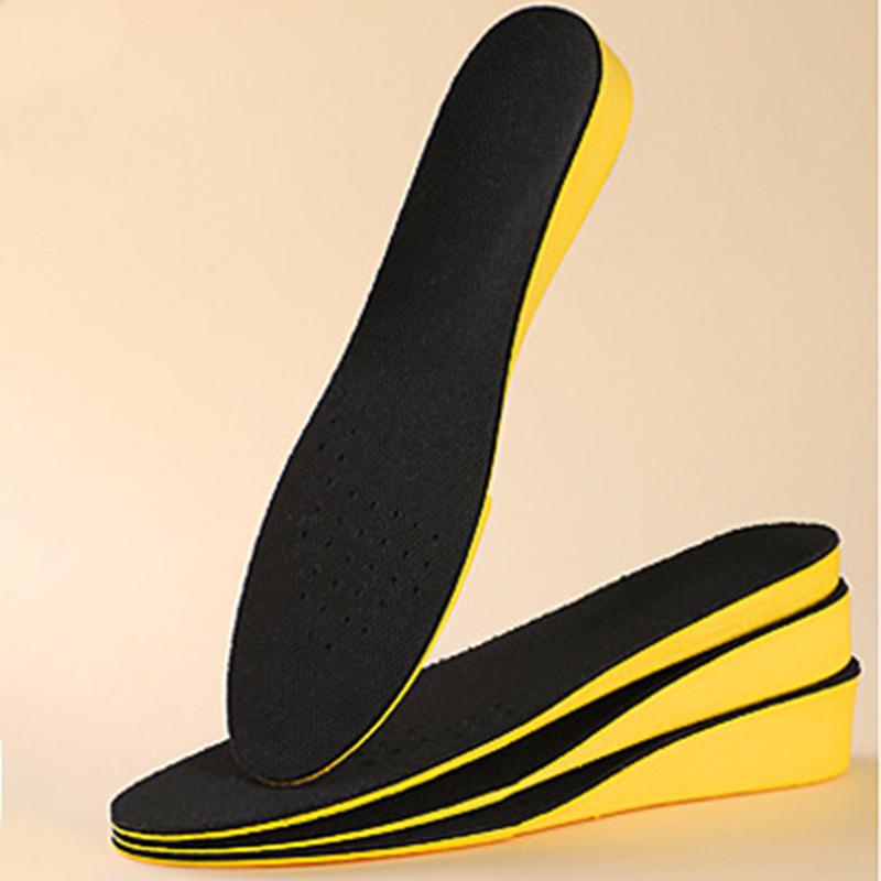 Height Increasing Insoles for Women & Men: Invisible Heel Pads, Sweat-Absorbing, Deodorant, Breathable