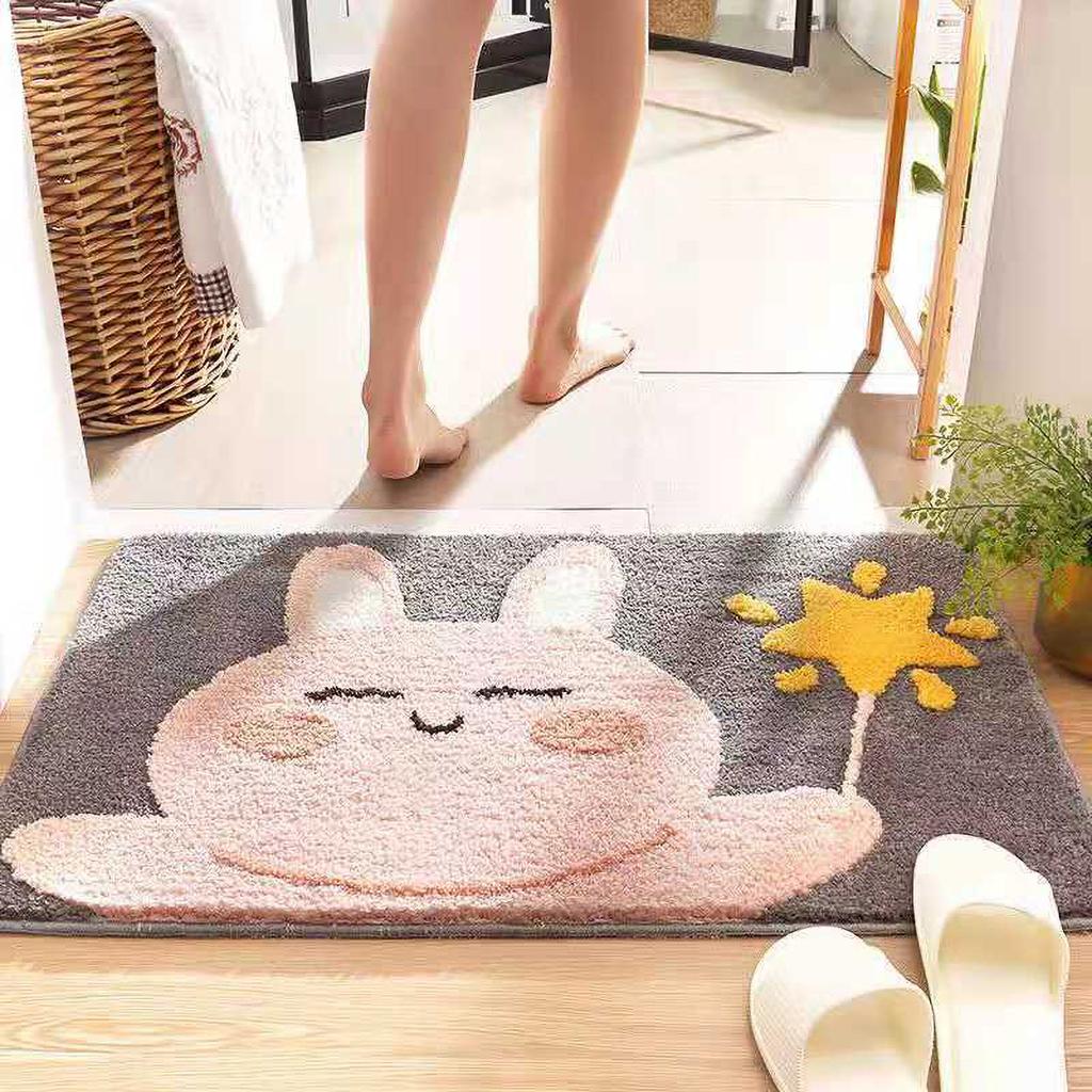 Indoor Door Mat Anti Skid Colorful Front Door Rug 60x40cm Entrance Mat for House DecorationFrog
