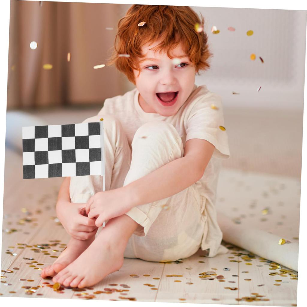 PHENOFICE Birthday Racing Decorations: 1 Set of Race Car Party Decoration Flags for Racing Car Birthday Party Decorations