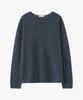 SUARE WOMEN Paper Cotton Oversized Sleeve Knit Charcoal Blue