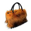 2025 Luxury New Design Women's Faux Fur Handbag Winter Soft Warm Bag Girls Fluffy Large Capacity Tote bag High Quality Fur Purse