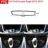 For Ford Escape Kuga 2013 2014 2015 2016 Carbon Fiber Accessories Car Interior Automatic Climate Control Panel Trim Sticker