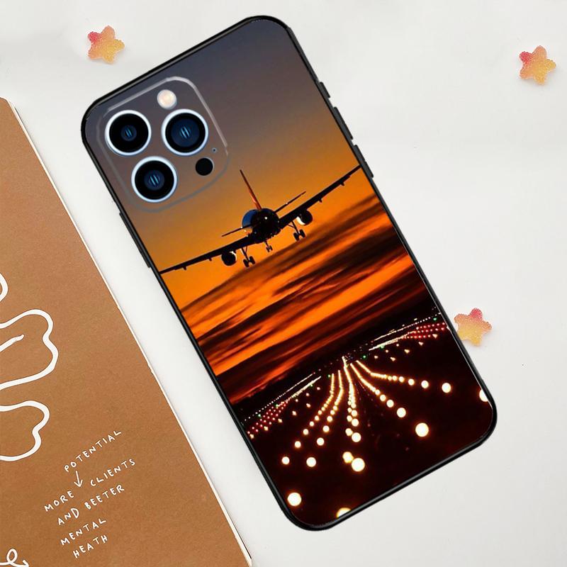 

Чохол для телефону з літаком, літаком, авіалайнером для iPhone 17 Pro Max 14 11 15 16 Pro Max 13 12 mini 16 Plus 16e 17 Air Funda iPhone 16e