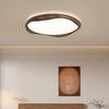 Mid-Century Modern Minimalist Wood Grain LED Ceiling Light