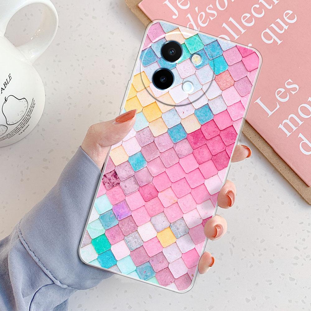 For Vivo Y38 5G Case For Vivo Y18 /Vivo Y18E Coque Shockproof Clear Soft Silicone Cover Phone Case on VivoY38 Y 18 Y18E Funda