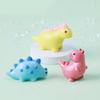 Adorable Resin Mini Dinosaur Figurines Cartoon Style Cute Desk Ornaments Accessories