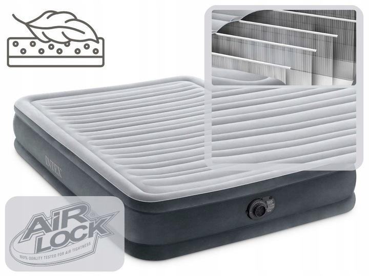 Air Bed Comfort-Plush Full Mattress 137 X 191 X 33 Cm With Built-In Compressor #67768