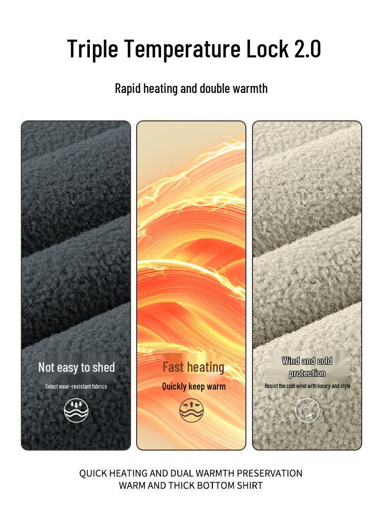 Men's 500G Polar Fleece Stand-Up Collar Jacket - Winter Cotton Outerwear, Plus Fleece & Thick for Warmth