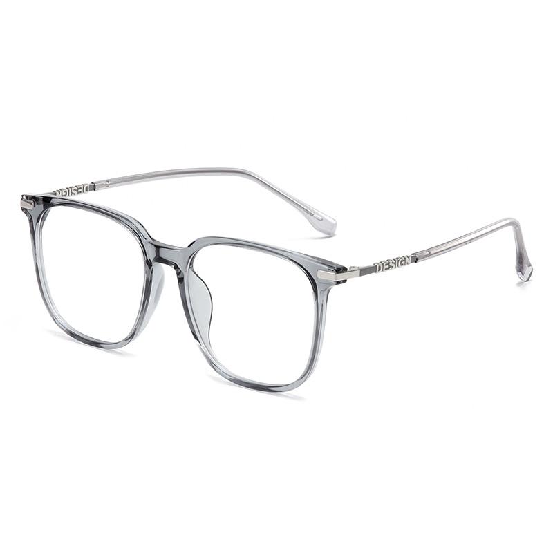 Oversized Tea Frame Square Nearsighted Glasses For Women TR90 Student Light-sensitive Glasses With Diopters 0 -0.5 -0.75 To -6.0