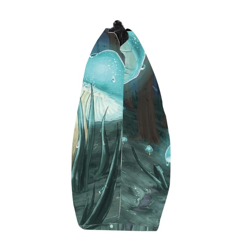 Portable Travel Toiletry Makeup Bag Mushroom Print Cosmetic Bag Large Capacity Casual Storage Bag for Women Girl