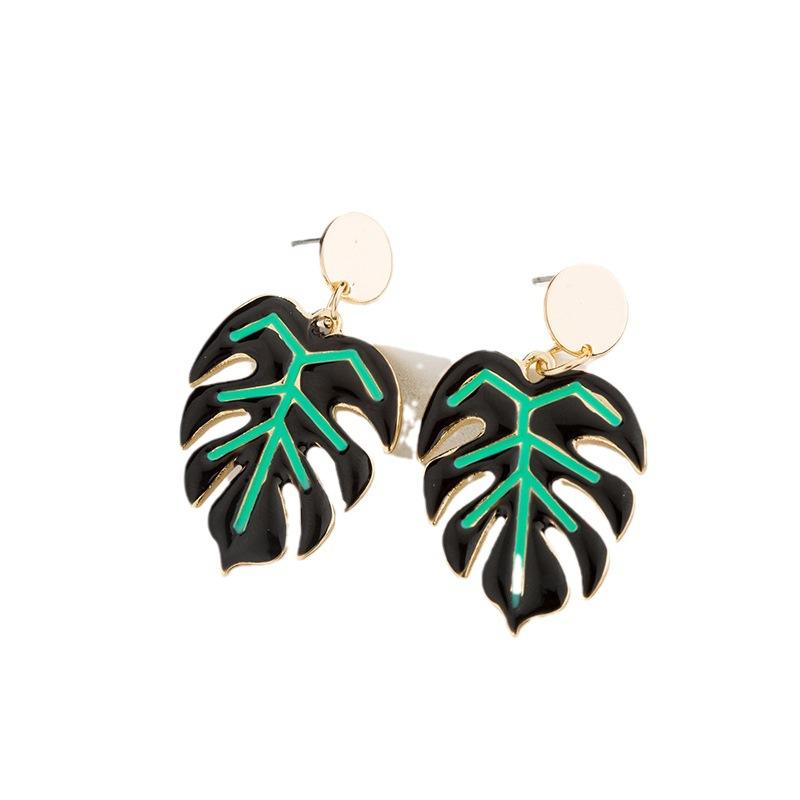 

Серьги-капли в виде тропических листьев, 2 шт.