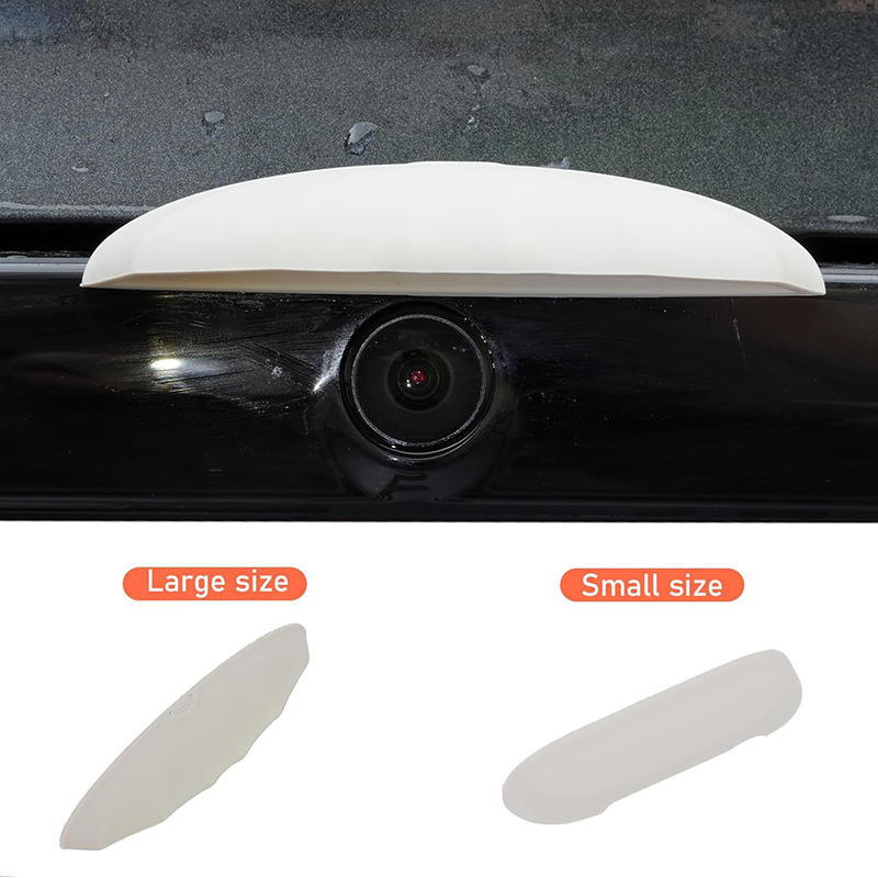 Capa Criativa Anti-Chuva para Câmera Traseira de Carro Silicone Universal Proteção contra Chuva e Sujeira