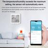Temperature Humidity Monitor Wifi Sensor Controller Meter Detector LCD Digital Display Electronic Thermometer for Tuya