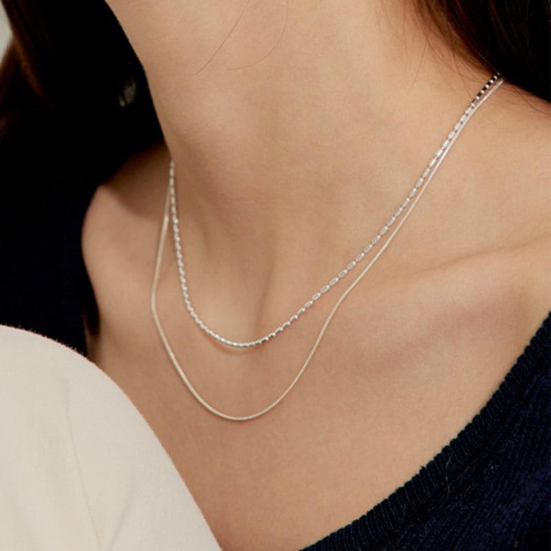 Murmur [925silver]Round Snake Necklace