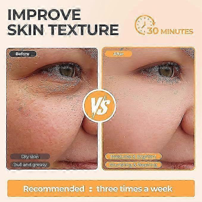 15PCS Vitamin C Hyaluronic Acid Face Mask, Anti-Wrinkle Real Deep Hydration, 24K Golden Moisturiser Overnight Sheet Masks, Natural Soothing Face Mask