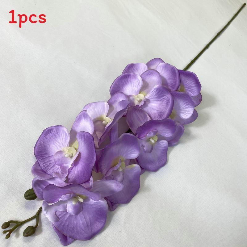 

Phalaenopsis Luxury Matte Fake Flower For Home Office Soft Decoration Gifts светло-фиолетовый