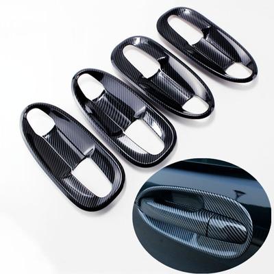 Carbon Fiber Car Door Handle Bowl Cover for Mercedes Benz Vito W447 Metris Valente V-Class 2014- Styling Sticker
