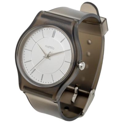 Watch Analog PVC Belt Matte Texture Black Foss [Fieldwork] Women's JN029-5