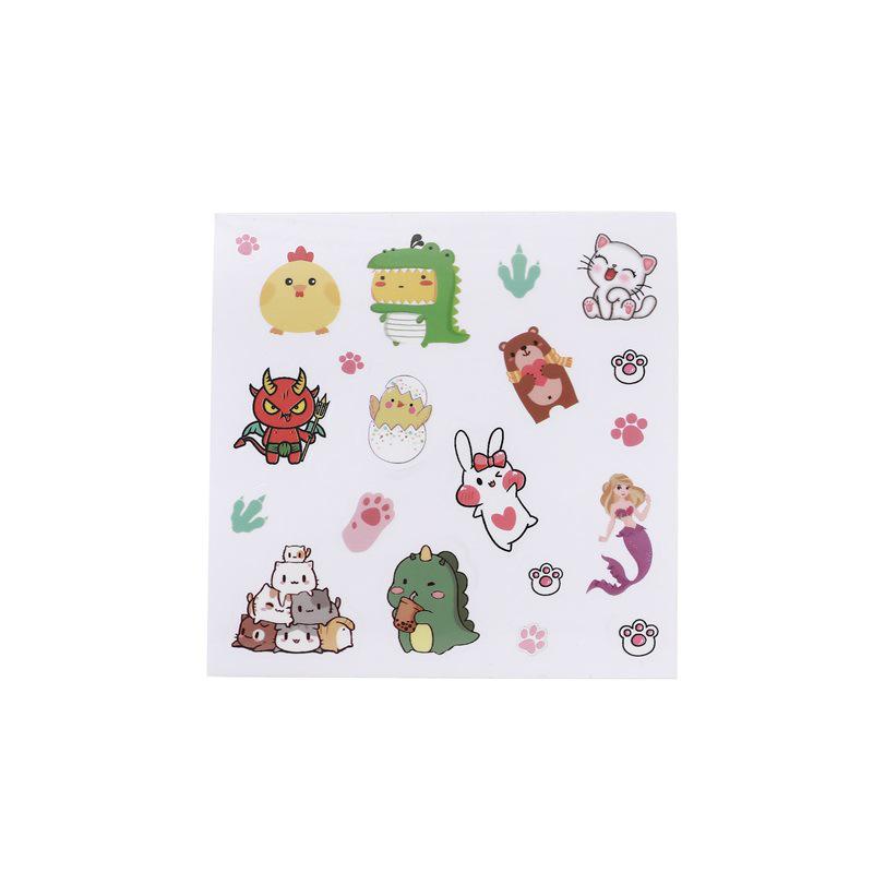 Korean-Style Waterproof Stickers: Dinosaur, Mermaid, Cartoon Decals for Water Bottles & Journals