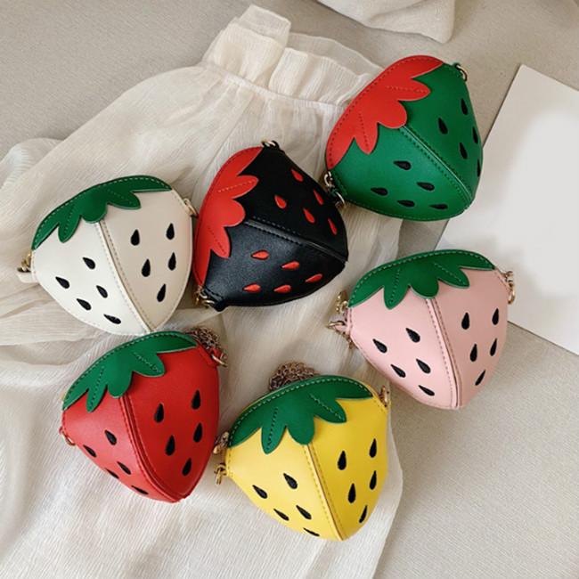 Buy Children's Bag Cute Little Strawberry Girl Messenger Bag Kid's ...