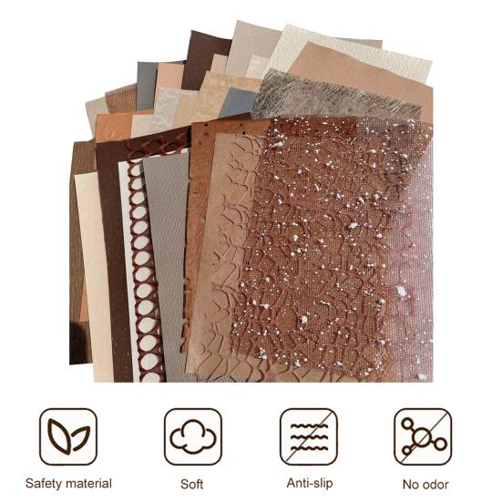 30/40Pcs/Set Scrapbook Paper Mixed Multi-styles Textured DIY Handmade Art Craft Project Card