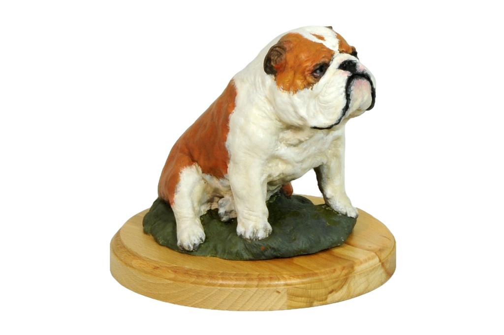 Bulldog - Painted Figurine, Statue, Figure, Made by the Artist, Brand Art-Dog