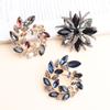 Pomlee Rhinestone Crystal Olives Brooches Unisex Women And Men Brooch Pin Collar Jewelry Suit Coat T -Shirt Dress Accessories