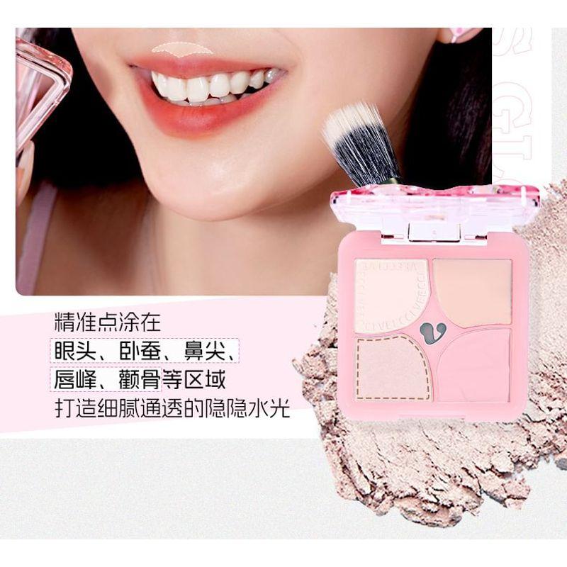 VEECCI - Pump Up Stereoscopic 4 Colors Highlight Palette
