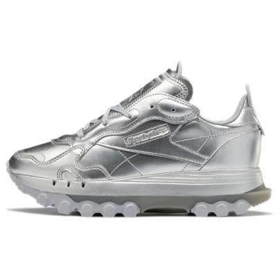 Cardi B X Reebok Women's Classic Leather 'Silver Metallic Pewter' Women's Sneakers GW2632