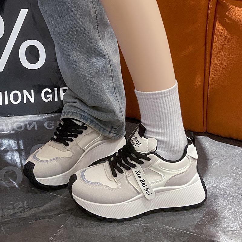 Platform dad shoes women's new autumn Forrest Gump sports shoes student running is heightening casual shoes