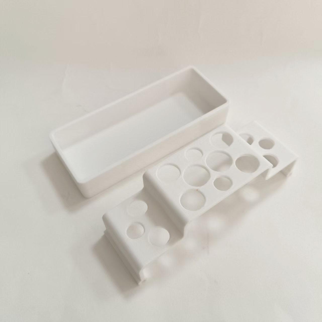 Plastic Planter Set with Tray, Space-Saving Vertical Garden Rack for Cultivating Herbs and Leafy Greens белый