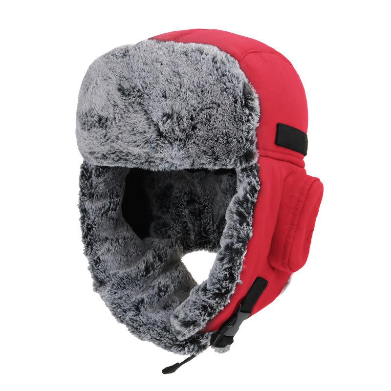 Winter warm hat, cold-proof and water-proof, piled and thickened ear protectors, ski hats for men and women