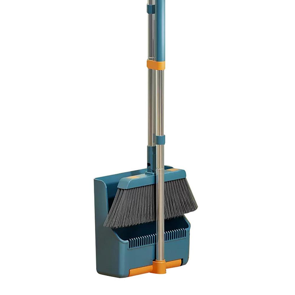 Large Broom And Dustpan Stand Up Dust Pans With 180 Degree Rotating Broom Combo Stand Up Broom And Dust Pans For Dining Room