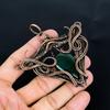 Green Zade & Moonstone Pendant, 999 Copper Wire Wrapped Gemstone Jewelry, Handmade Pendant, Gift For Love
