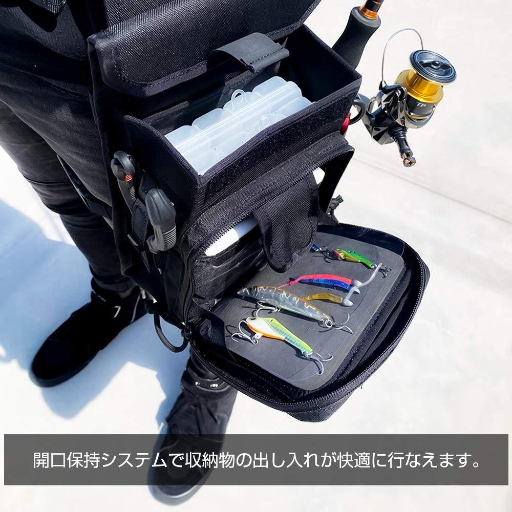 DRESS Tactical Leg Bag Airborne BK Fishing Bag Rucksack Light Game Langan Aging Multifunctional Beginner Fishing Tool