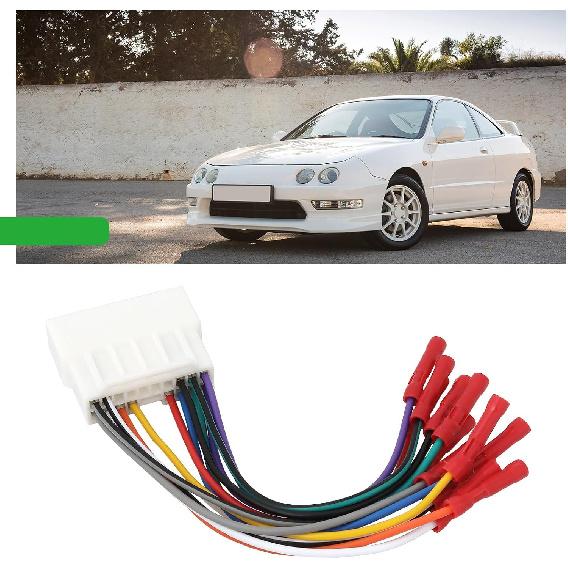 16 Pin Car Radio Wiring Harness Compatible with Honda Accord Civic CRV 1986-1998 Compatible with Acura Integra CL RL 1986-2001
