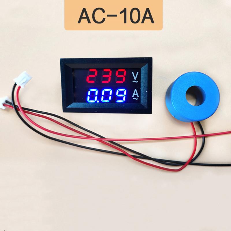 10A 50A 100A 220V Voltage Current Meter Tester AC 50-500V Digital LCD Voltmeter Ammeter Detector Current Transformer