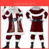 Luxurious Velvet Santa Claus Suit For Christmas Celebrations And Cosplay Parties