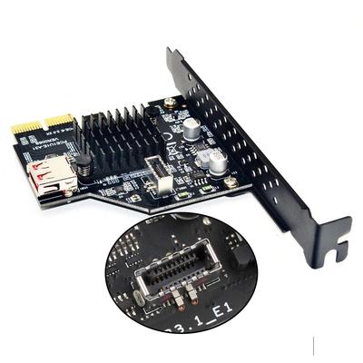 cablecc USB Front Panel Socket and USB To Express Card Adapter for Motherboard 3.1 2.0 PCI-E