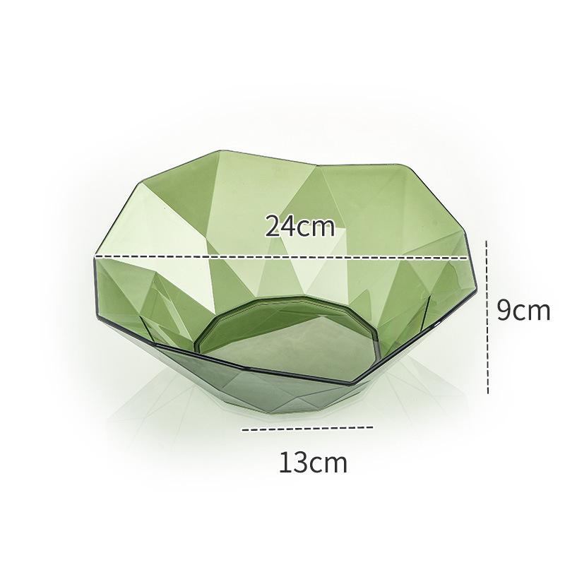 Zuhause Wohnzimmer Kreative Obstschale, Hochwertige Modische Und Transparente Aufbewahrungs-Obstschale, Geometrische Süßigkeiten-Nussschale