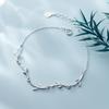 VENTFILLE 925 Sterling Silver Leaf Bracelet For Women INS Sweet Temperament Girlfriend Gift Party Jewelry Accessories 2021 New