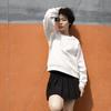 New Balance Sweatshirt Fall Winter Women's Gray 5CC39752-OA