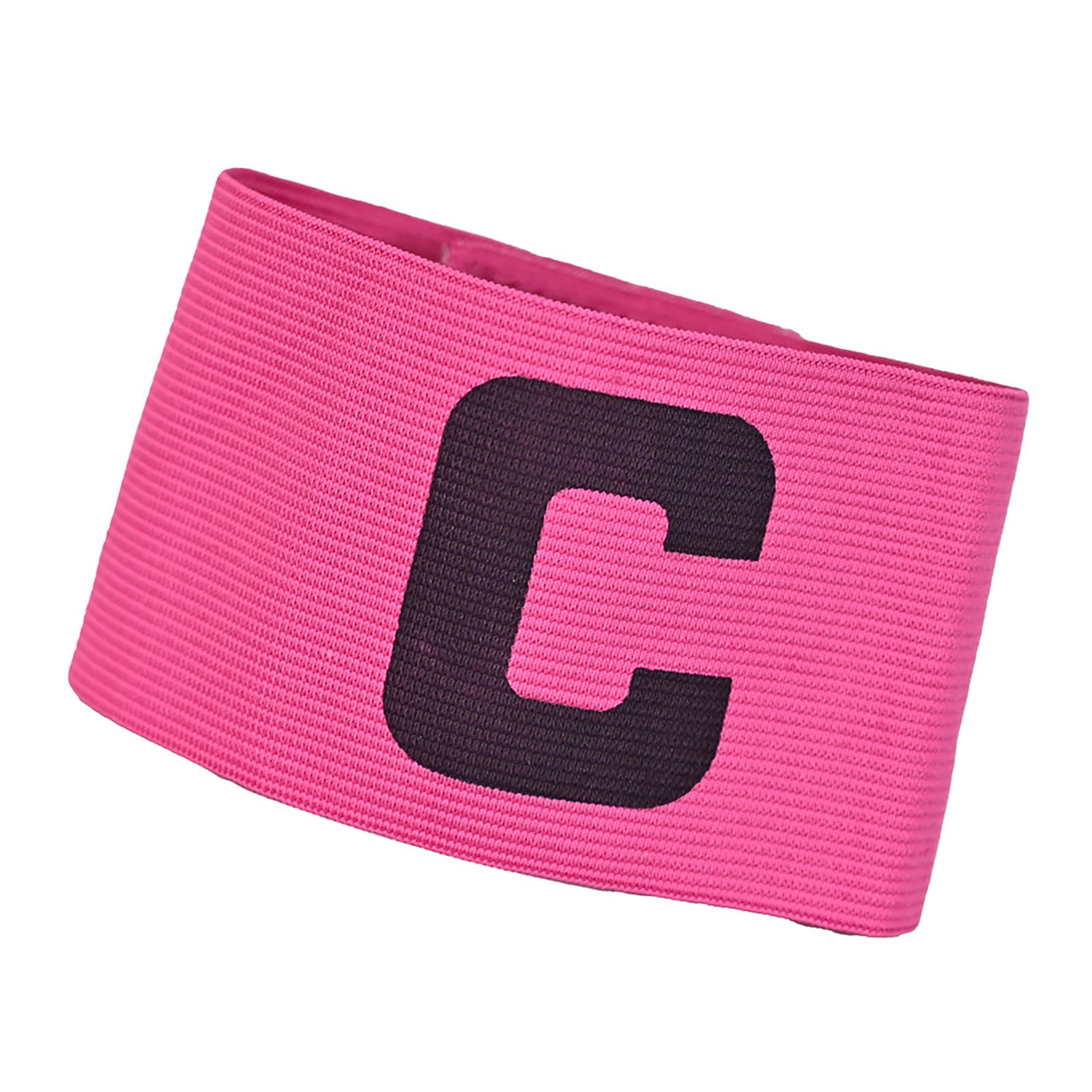 

Спортивные капитанские нарукавные повязки, регулируемые для игроков в американский футбол, эластичные футбольные капитанские нарукавные повязки, прочные розовый