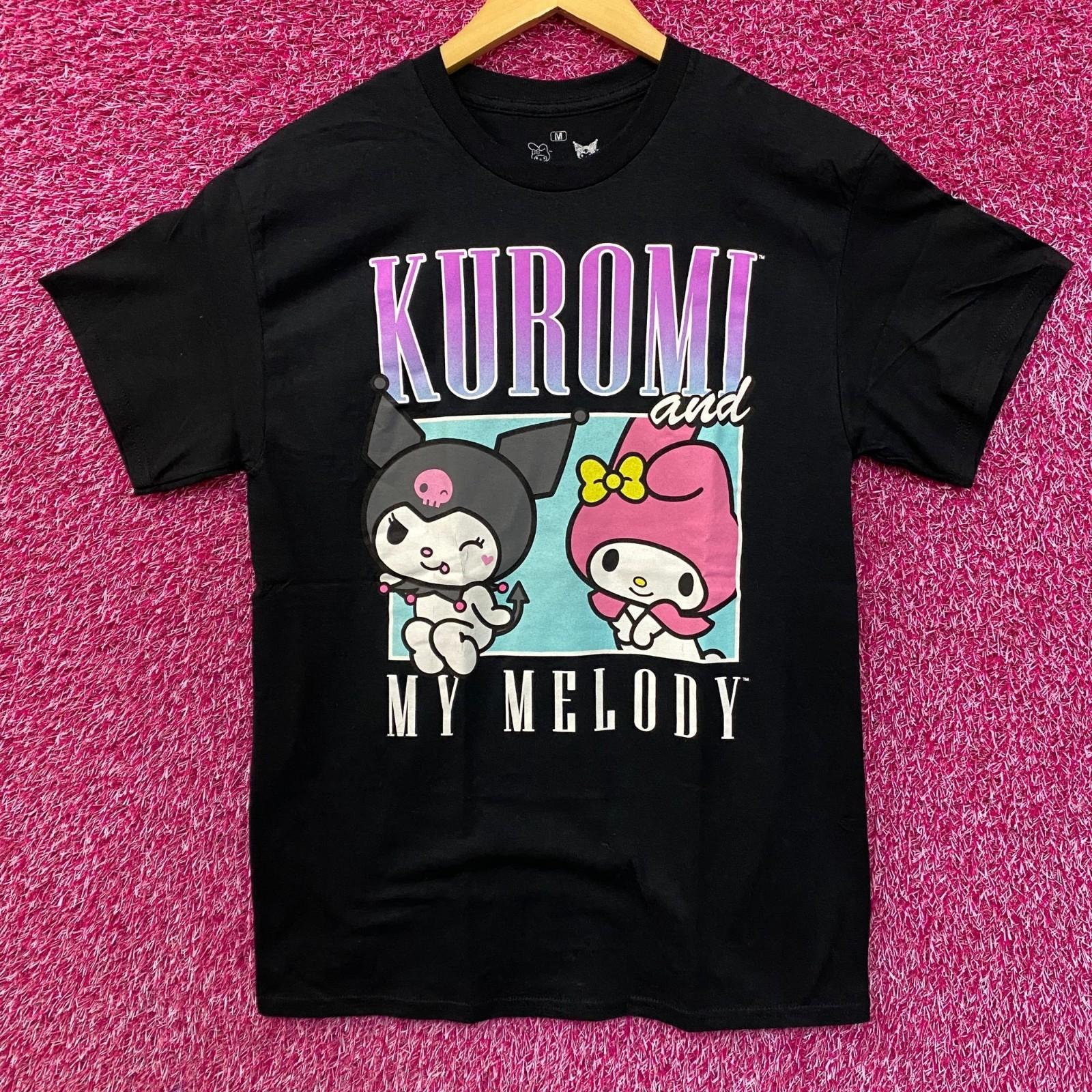 Sanrio Куроми и Моя Мелоди Кавайный Графический Дизайн Футболка M 3XL