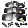 4 Color Car Night Safety Driving Glasses Clip UV 380 Sunglasses Night Vision Glasses Anti-glare Driver Goggles Sunglasses Unisex