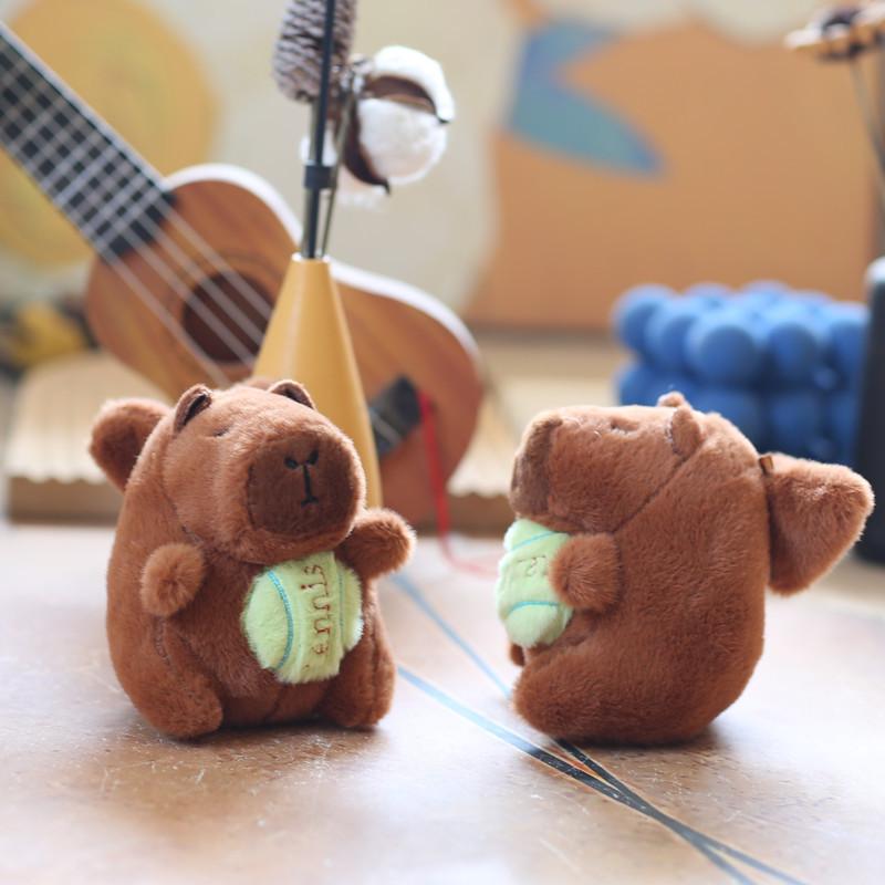 Cute Capybara Plush Keychain With Wings For Bag Decoration And Collectible Toy
